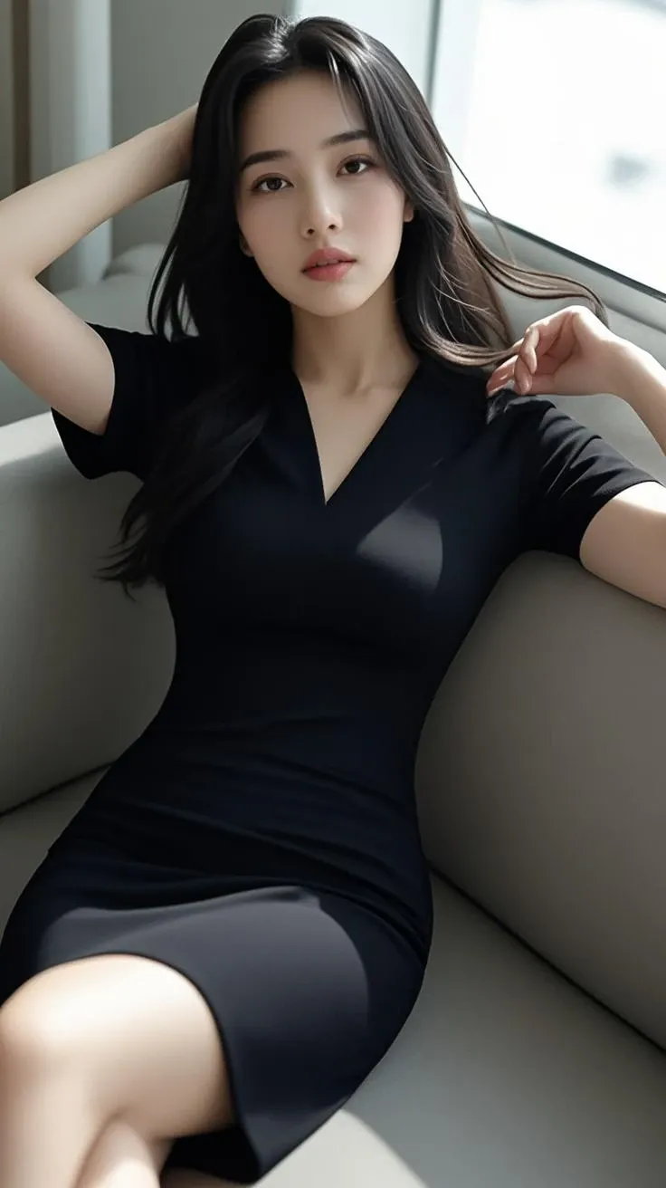incredibly_absurdres, huge_filesize, (realistic, photo-realistic:1.4), ultra detailed, 4k, raw photo, (masterpiece:1.2), (best quality:1.2), physically-based rendering, (ulzzang-6500-v1.1:1.2), (original photo:1.2), (realistic:1.4), HD quality, day, in spring, beautiful detailed sky, beautiful flower field, beautiful peach blossom trees, jwy1, 1girl, (stewardess:1.2), solo, bishoujo, cute, black hair, hair bun, forehead, beautiful detailed face, beautiful detailed eyes, aqua eyes, longeyelashes, cute face, looking at viewer, light smile, nose blush , (((closed mouth))), stewardess shirt, stewardess miniskirt, zettai ryouiki, (see-through black half stocking:1.2), Stewardess shoes, long legs, slim legs, (detailed realistic skin, detailed beautiful realistic natural face:1.2), arms behind back , (dynamic angle, dynamic pose:1.1), (slender, medium detailed breasts, thin waist, medium thighs, tight ass, perfect figure:1.1), (glossy skin:1), light on the face, (cinematic light), lens flare, shade, backlighting, depth of field,(professional cinematic lighting, backlighting)
