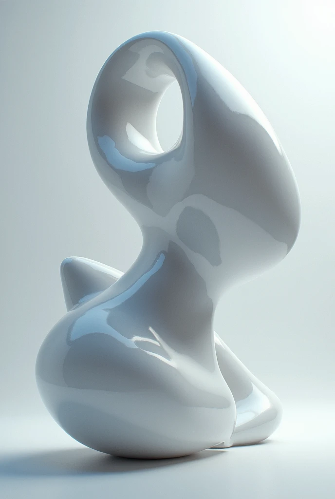 There is a shiny silver object,There is a deer head on it, a raytraced image inspired by Jeff Koons, reddit, new sculpture, made out of shiny silver, cel shaded pbr, raytraced render, chrome art, a digital rendering, chrome body, chrome plating, silver chrome color, high res render, made out of shiny white metal,hyper HD,hyper HD,hyper HD