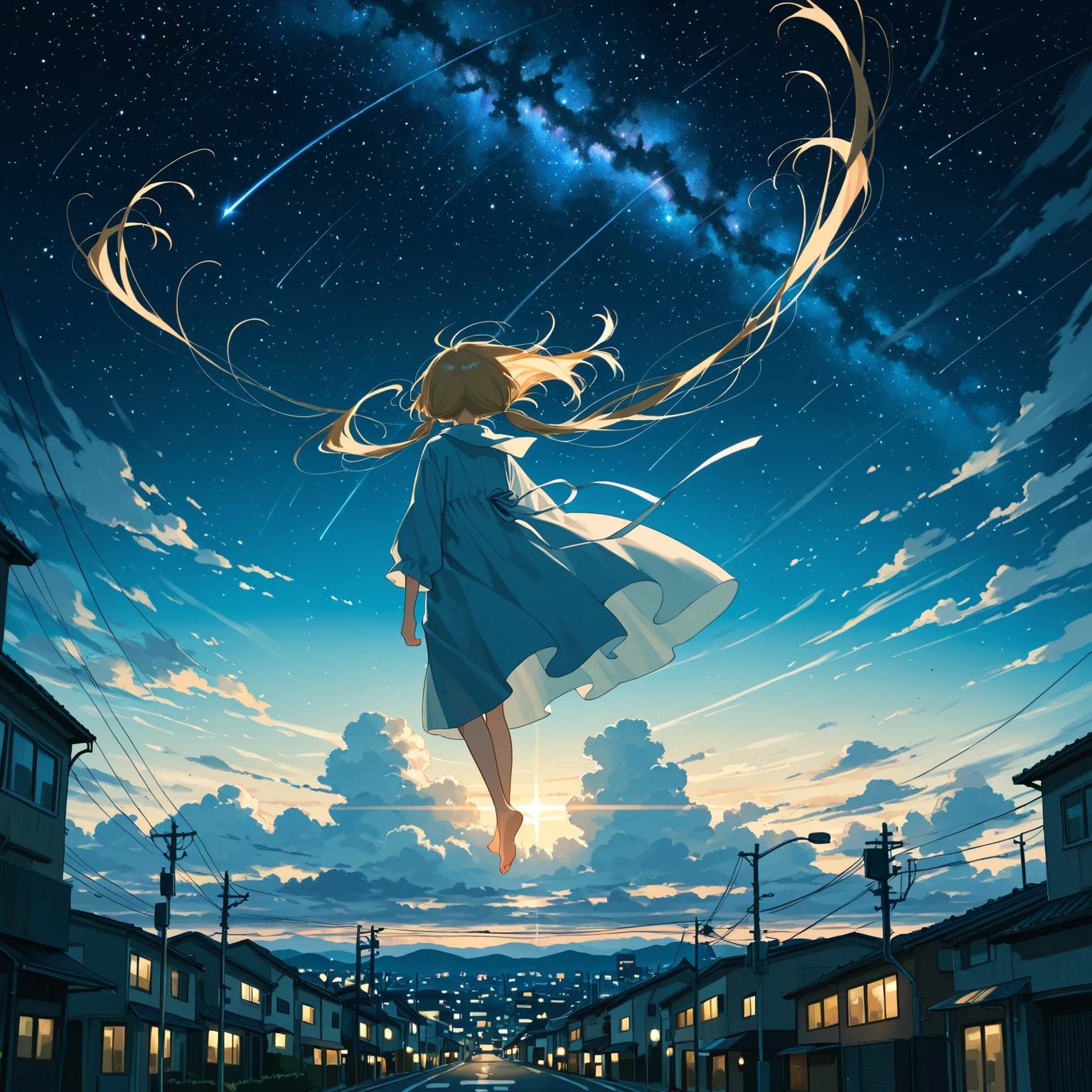 catss、Looking up at the night sky、Phases of the moon、Fantastic scenes