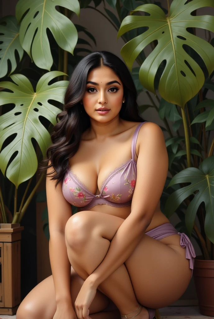 Saira Banu 23 years old beautiful different cute Indian face Indian girl, big bulky m-cup breast, curvy plus size body hour glass figure,
Wearing cotton sexy pink clothes thin short saree lehenga, different hairstyle, bright eyes, thin eyebrows, fair skin, blushing cheeks, head to thigh view, smiling face, ultra realistic skin texture, Straight front view standing, ultra realistic, head to thigh view, Bun Hair Bun Hair Hair, Provocative eye Contact, glossy lipstick, attractive eye contract face, big breast, lighting shadows effect, a beautiful Lotus flowers crowded saraund a ponds with lotus leaf swiming duck, sexy look bold looking,