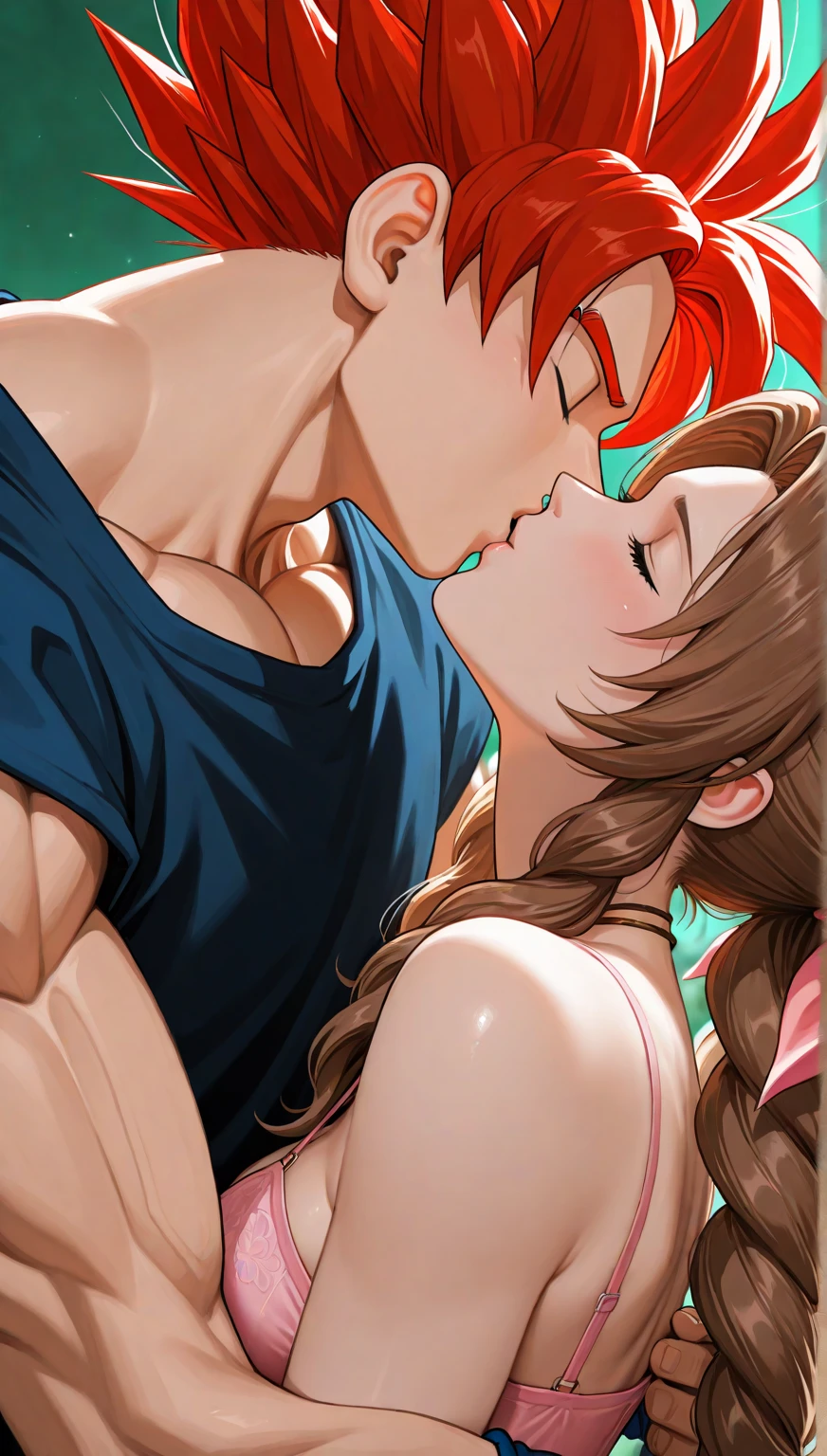 score_9, score_8_up, score_7_up, score_6_up, score_5_up, score_4_up, (source_anime), 2girls, evangellion, asuka langley, rei ayanami, yuri, breast sucking, Inside an elevator 