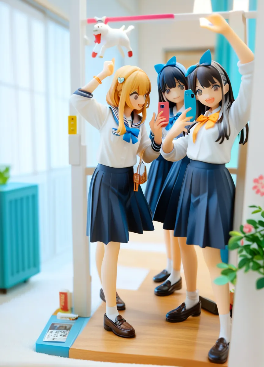 (Assfocus, Through wall, Glory wall pose:1.2), SchoolGirls wearing uniforms with white Thongs, Red ribbon, Glistening ivory skin, name plate, no legwear . Different types of hair colors, (((NOGIZAKA face variations)))  Extremely Detailed very KAWAII face variations, perfect anatomy, Childish, captivating gaze, elaborate detailed Eyes with (sparkling highlights:1.2), long eyelashes、Glossy RED Lips with beautiful details, Coquettish tongue, Rosy cheeks . { (Dynamic joyful expressions) | :d) }, Random eye color, (large eyes:-1), (Acutance:0.85) . Assfocus