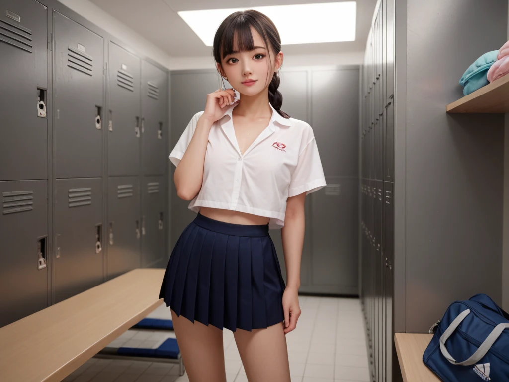 RAW, Best quality, high resolution, masterpiece: 1.4), Japan face mix Russian. slim, slender and tall. white skin. Oval face.wearing senior high school clothes, unbuttoned loose opened clothes, showing nude breasts and vagina. Beautiful young indonesian girl with short wavy hair, showing one , big , sex pose, showing vagina, open legs showing vagina, porn, dildo on vagina, sensual body, muscular body, on the stage of a nightspot  ((senior high school clothes)), orgasm, highres, 4k, HDR, 1girl, photorealistic, realistic, big breasts, short wavy hair, ((whole body)) turning away facial at viewer, closeup, public clubbing background