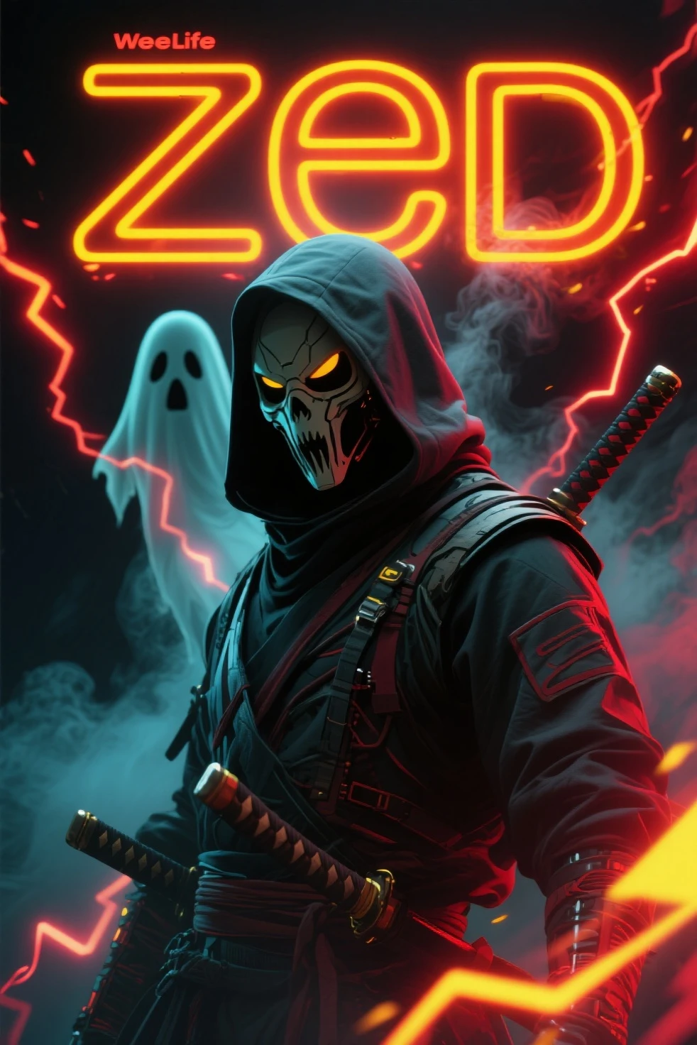 arafed picture of person wearing mask and hoodie, Reaper, Grim Reaper, Background artwork, Reaper of night!!!!, the Reaper as a scary, Reaper from overwatch, the Grim Reaper, Lich, Skeleton King, desktop background, flaming Grim Reaper, king of time Reaper, Skull threshold void background, wallpaper, HD wallpaper, Three 0