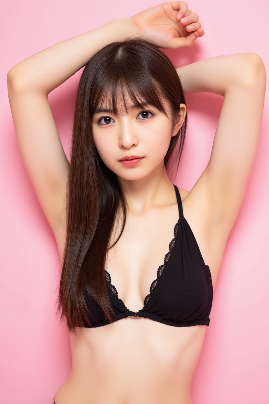 best quality, detailed, beautiful, insanely detailed, absurdres,perfect ???????,
Japanese woman,black hair,27 years old,
(slender),
(small breasts best quality),
one-piece swimsuit,clothing cutout,competition swimsuit,collarbone,(highleg:1.3),(cameltoe:1.2),(covered nipples:1.2),full body shot, from front, from above