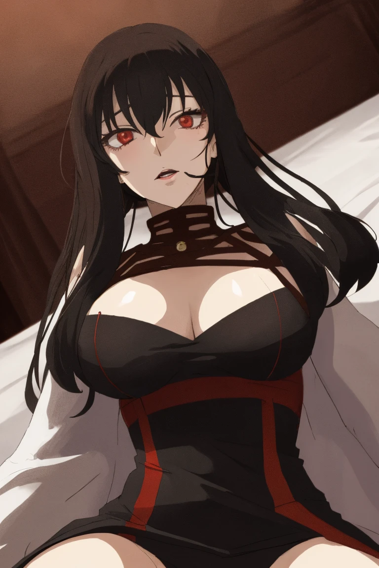 (chef-d'artwork:1.5), (extremely detailed:1.5), (best quality:1.5), (tifa ff7:1.5), tifa, Final Fantasy, Cheveux noirs, cheveux longs, (les yeux rouges:1.7), ((finely detailed eyes:1. 6)), ((Ultra-defined eyes)), ((yeux extremely detaileds:1.7)), ((huge breasts:1.9)), regarde le spectateur, (Monde fantastique:1.5), tout le corps, ((Ultra-defined face)), (visage extremely detailed:1. 7), curved, grandes hanches, beau corps, Beau visage, beaux yeux, iris brillant, proportion de seins, taille fine, (1fille:1.7), heureux, Beaux seins, Jambe longue, (se concentrer sur le visage:1. 5), (seins gigantesques:1.4), jolies poitrines d'iris:1.3), sinueux, , Beaux seins, huge , belles hanches, sourire, (seductive sourire), (Attractive position), seductive pose, (se concentrer sur les yeux:1.5), (chemise blanche:1.6), (tight shirt:1.5), (lit :1.5), iris brillant, proportion des seins, taille fine, (session), peau brillante, Jambe longue, pas de pantalons, (ne portant qu’une chemise:1.5), (large chemise blanche), (jambes nues), hanches nues, pose sexy