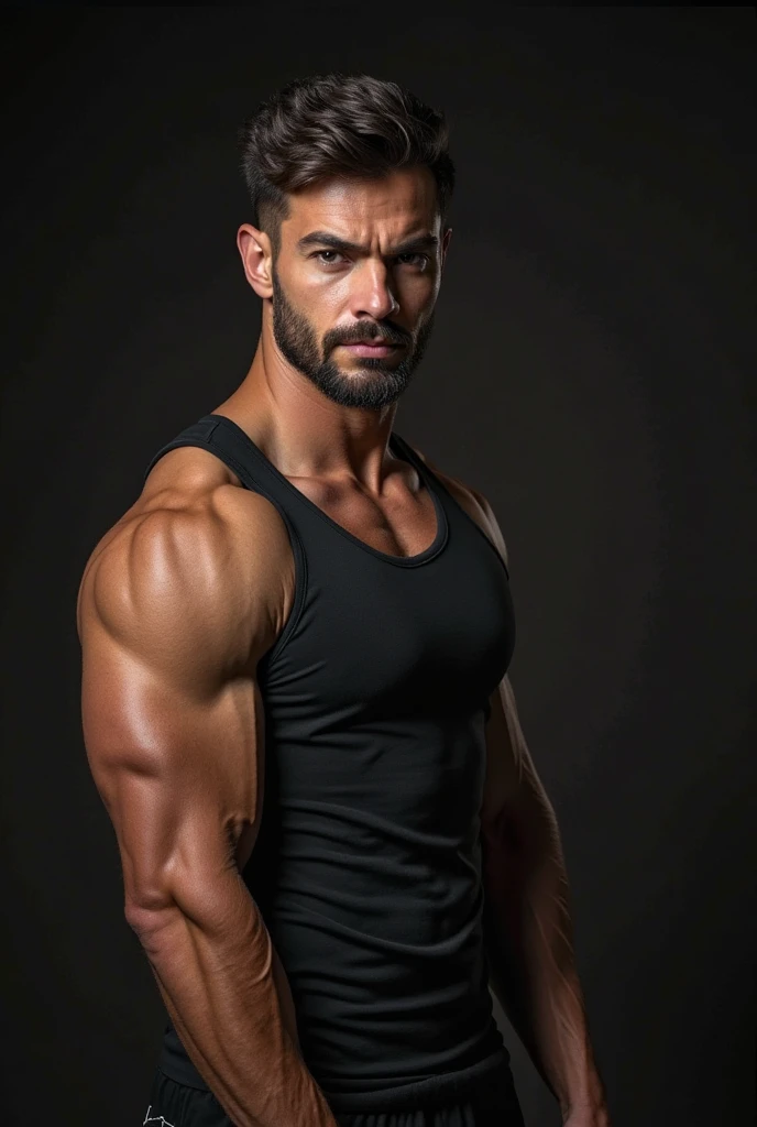 dark image of a motivated man