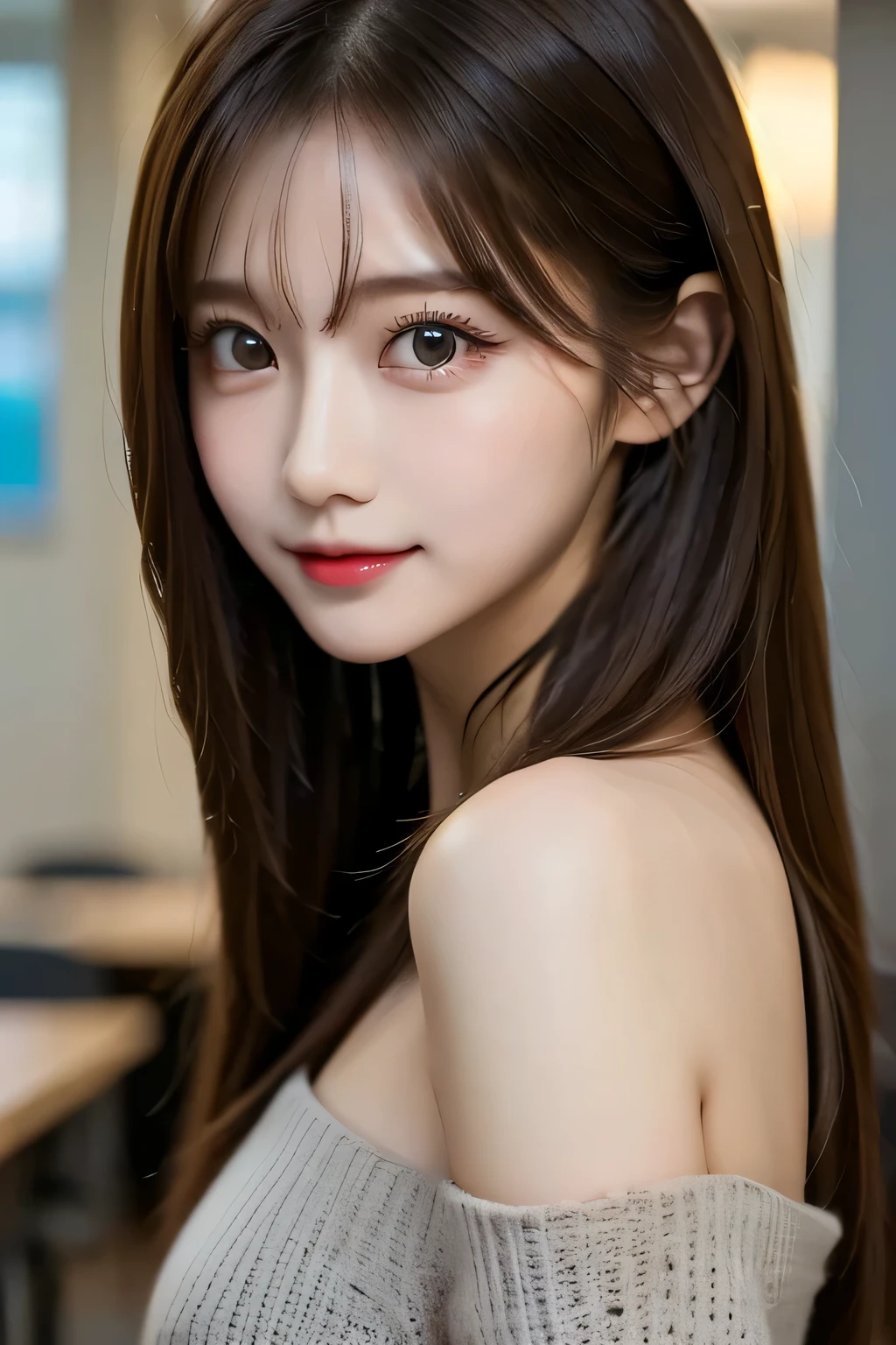 table top, highest quality, shape, Super detailed, finely, High resolution, 8k wallpaper, 完璧なダイナミックな構shape, beautiful and detailed eyes, straight hair, small breasts, natural color lip, random sexy pose,smile,20 year old girl、midnight、beautiful and detailed face、perfect and beautiful face,Big eyes、RAW photo、Expressing feminine poses with your whole body、beautiful and detailed eyes、small face、beautiful duplex、slim face and style,luxury brand mink coat(inner：winter dress)、beautiful golden ratio face,twin ponytail hair,bright look,Photographed with a focus on beautiful legs