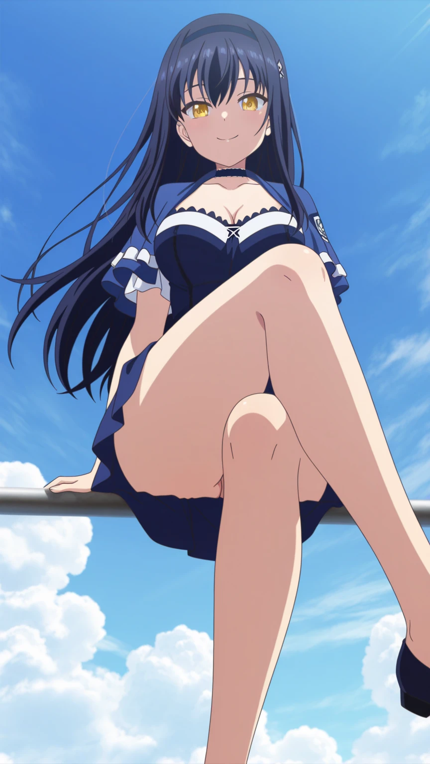 bremerton, Azur Lane, raising her leg up, stretching her leg seductively