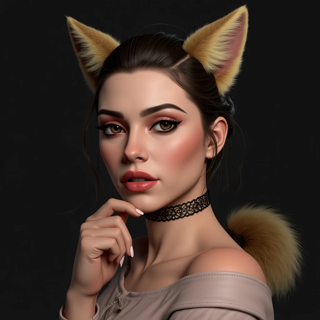 cat girl, ultra-detailed, film photography, light leaks, Larry Bud Melman, trending on artstation, sharp focus, studio photo, intricate details, highly detailed, by greg rutkowski, ((3d render)), intricately rendered