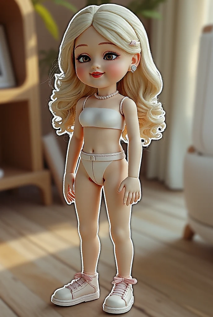 nsfw, ((full body)), (full body in view, full body visible, body forward facing, full body shot: 1.9, full body view:1.9, wide angle:1.2, zoom out, forward facing view), 8K raw photo, Best quality, masterpiece, ultra high res, looking at viewer, ((A 10 year old girl, Beatrix Anerhauser (Zom 100))), long wavy blonde hair, twin tails, natural skin texture, Big Eyes:1.8, Exquisite Eyes:1.5, Glowing Ice Blue Eyes:1.8, almond-shaped eyes, eye-shadow:1.5, intensify in many eyelashes, blonde eyelashes, perfectly arched eyebrows, many eyelashes, and face details, rouge cheeks, small nose, cute nose, button nose, full lips, parted lips, smile expression:1.7, perfect teeth, red lipstick:1.2, small nose, cute nose, button nose, beautiful legs, tall female, skinny, long_legs:1.7, slim_legs:1.8, thin_thighs:1.8, thigh_gap:1.8, ((tiny waist:1.8, small hips:1.8)), supermodel, gymnast body, small breasts, shaved pubic area, bald pussy, flat grey background, naked, black silk stockings, black high heels, perfect feet, ((sexy standing pose:1.7, legs spread)), ((full body)), (full body in view, full body visible, body forward facing, full body shot:1.9, full body view:1.9, wide angle:1.0, zoom out, forward facing view, long slender legs in frame, beautiful face in frame, naked, nude), (nsfw, nude, uncensored), ((full body, completely nude, full body in frame)), a young woman in a bikini posing for a picture in a studio, photo of slim girl model, bikini model, 10 year old female model, model with attractive body, feminine slim figure, full body shot, sexy girl, photo of slim girl, sultry body with sexy abs, gorgeous fitness model, beautiful fashion model body, attractive body, full body shot