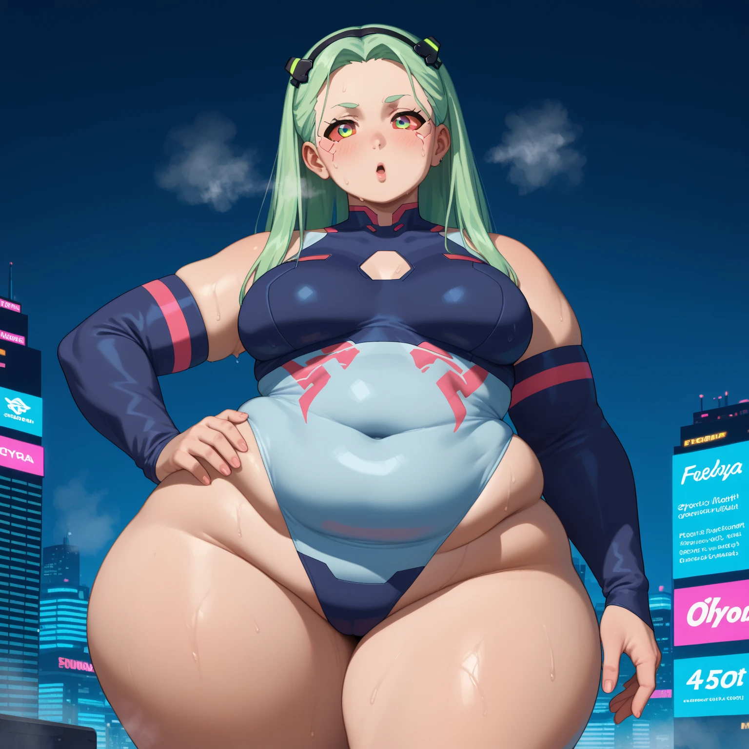 (masterpiece, best quality, highly detailed), 1girls, big belly, huge belly, art by kipteitei, round belly, chubby, curvy, belly grab, enormous belly, fat belly, thicc, bigger belly, really big belly, jiggly belly, glasses, (extra thight gym clothes), ((cum on belly)), smug face, sitting, high heels, ((full body)), long hair, ((dominant)), (giantess)