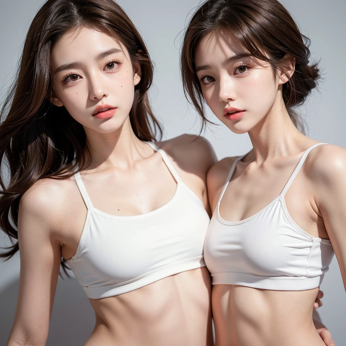 ((Highest quality, 8k, masterpiece :1.3)), One Girl, beautiful woman with slim abs :1.3, (Random Hairstyles, Huge breasts :1.2), Casual clothing :1.2, indoor, Highly detailed face, fine grain, double eyelid,Beautiful big breasts,Fair skin,tall,Half Japanese and half Russian,Must be created by only one woman