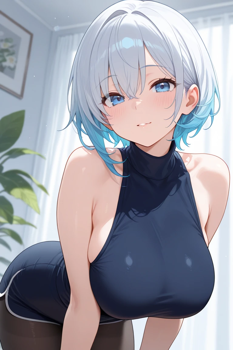 highquality illustration, masterpiece, very delicate and beautiful, attractive girl,(colorful leotard, heattech leotard,tight leotard,long_sleeve leotard,ribbed leotard,high_leg leotard,turtleneck leotard), thin,slender body,slim,gymnastics club,2 girls,gymnastics athlete,bare legs,gymnasium background,beautiful eyes, light smile,(masterpiece, best quality:1.2), highres, extremely detailed CG unity 8k wallpaper, perfect lighting, Colourful, ultra-high res,4K,ultra-detailed, photography, 8K, HDR, 17 ages,