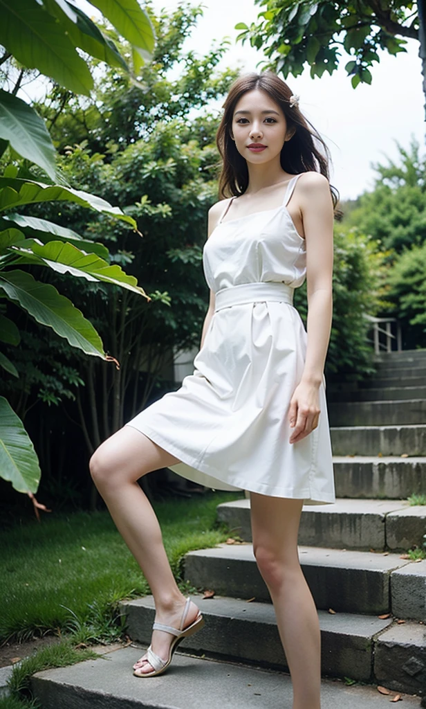 Super beautiful eyes、innocent face, (((realisitic)))a picture, ​masterpiece, top-quality, 1girl in, a slender waist, top-quality, pale-skinned, Black background, (Face and eye details:1.1), Unique, red blush, ((full of shyness)), extremely delicate and beautiful girl, dynamicposes, (to8contrast style), torch clothes, naked body, nude, full naked, showing, beatiful tits, hard nipples, magazine kawaii underware cover, wet body, seductive smile, innocent face, at public place, 18 old years, standing out, showing butt, medium breast, at garden, open legs, confused face