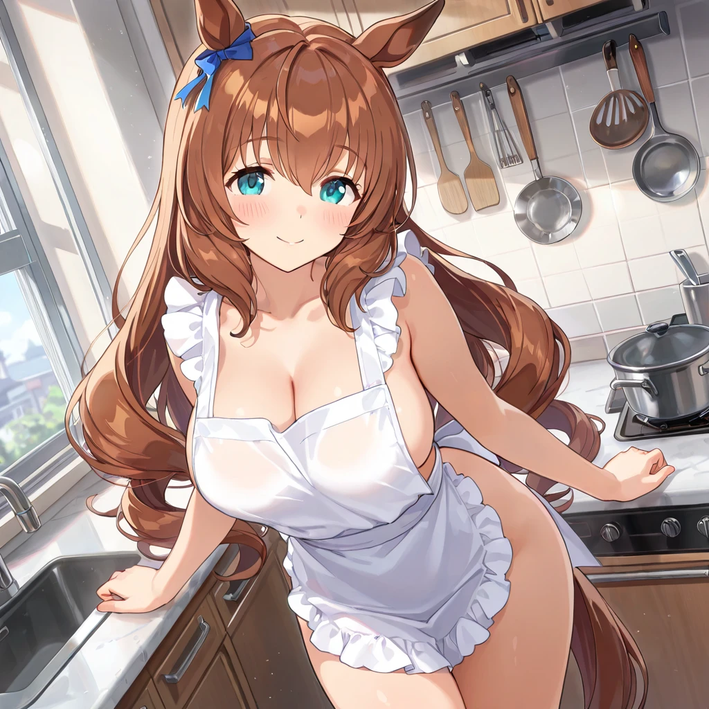 top-quality, 16K,hiquality,Hi-Res, 1girl in, Marl, Glass Wonder(Umamusume),hair between eye,{{{Normal breasts}}},Bare arms,Bare clavicle,Bare neck,brown haired,erotick,embarassed face,White teeth,Big open mouth,light blue eyes,red blush,{{{an lingerie}}},de pele branca,Ass mochi,opening legs,M-shaped legs,{{{Five fingers}}}