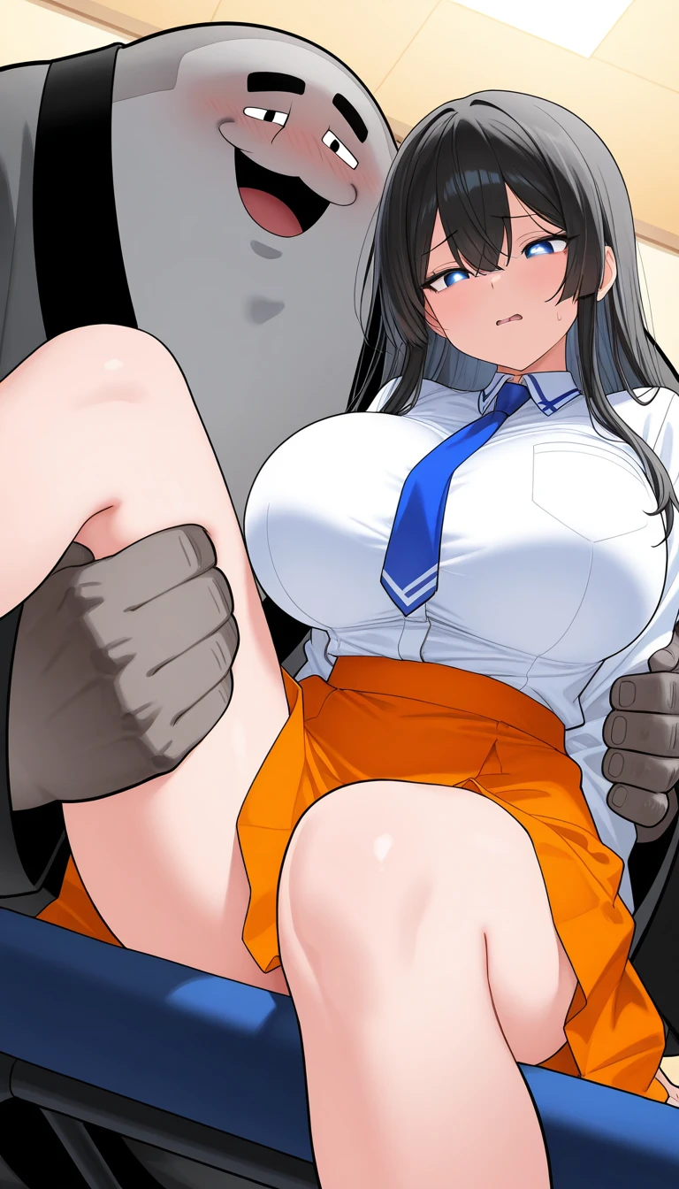 Busty female police officer with pent up sexual desire、cry