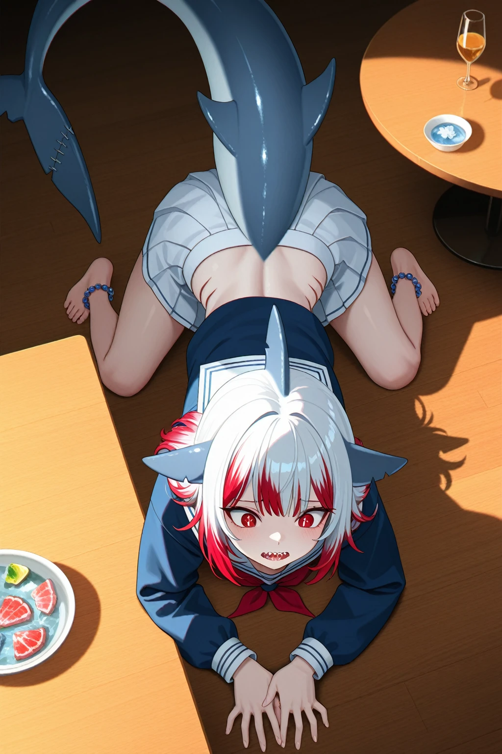 score_9, score_8_up, score_7_up, score_6_up, score_5_up, score_4_up BREAK anime, anime style BREAK barcode tattoos, servo, joint, panel, (robot, android, mechabare:1.6, broken, damaged, heavily damaged, destroyed, dismembered, dismemberment, severed, severed limbs, severed body, amputee, amputated, missing limbs, robot gore, robot guro), solo, kemomimi, male, young, boy, shota, shotacon, very muscular, very athletic, muscles, abs, big pecs, nude, naked, short spiky messy white hair, white wolf ear, animal ear, white wolf tail, animal tail, detailed blue eyes, hard nipples, erect penis, penis, erection, dripping precum, pooling precum, pool of precum, shock, shocked expression, component, mechanical parts, mechanical component, lying, lying on the ground, leaning back to a pile of trash, trash dumping ground background, oil, machine oil, pool of oil, leaking oil, dripping oil BREAK good quality, best quality, high quality, high definition, hd, 4k, 8k, masterpiece, intricate, extremely intricate, intricate details