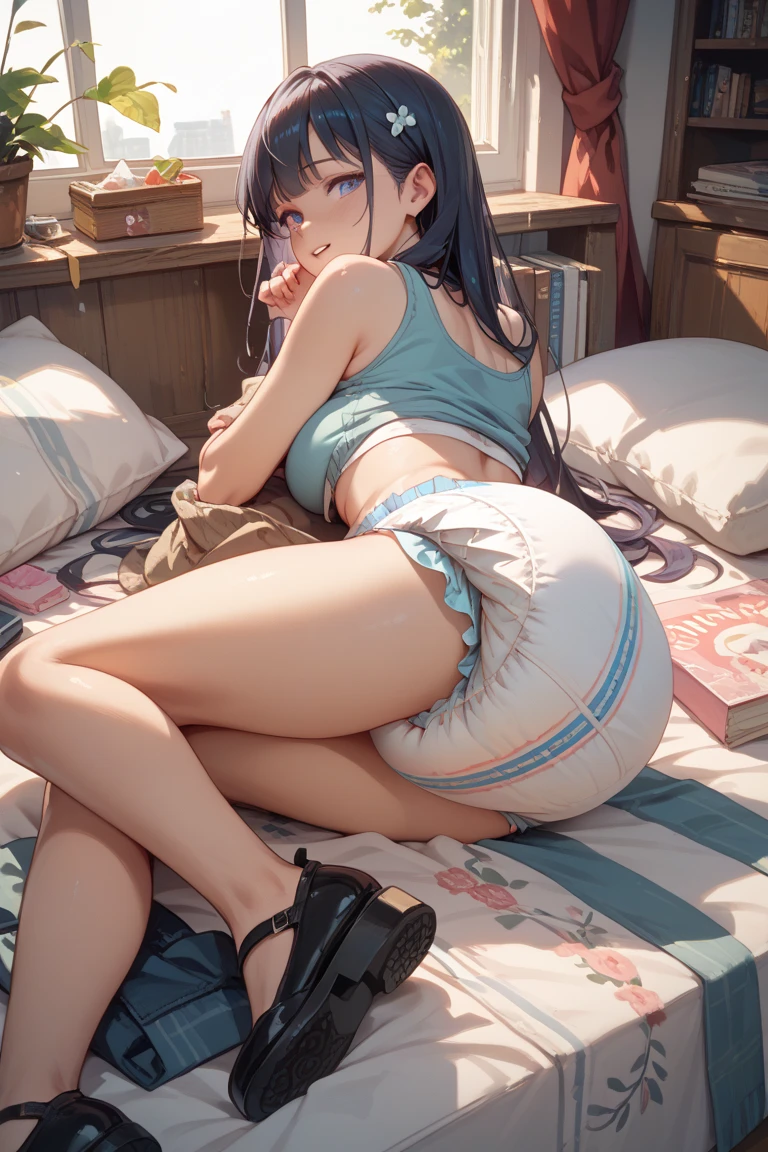 18-year-old、 (blush your nose, Naughty, body shot with half-open eyes]、Lots of love juice、pale pubic hair、full body shot,body piercing,spread your legs wide、head to toe shot、Squirting、I turned a little to the side、hips move up and down、chest moves up and down、I&#39;I&#39;I&#39;I&#39;m crying because it hurts、move your hips up and down violently、Ahegao、beneath&#39;deep waist、hips are on the floor、Tsubasa Hanekawa、her black hair is tied into two braids、Get fat&#39;chest of、her body is bound with rope、chest pressure.、sleeping face up on the bed、return one side to white&#39;eyes and fainting、please put your hands on your head、stand on one leg、No modification、uncut、