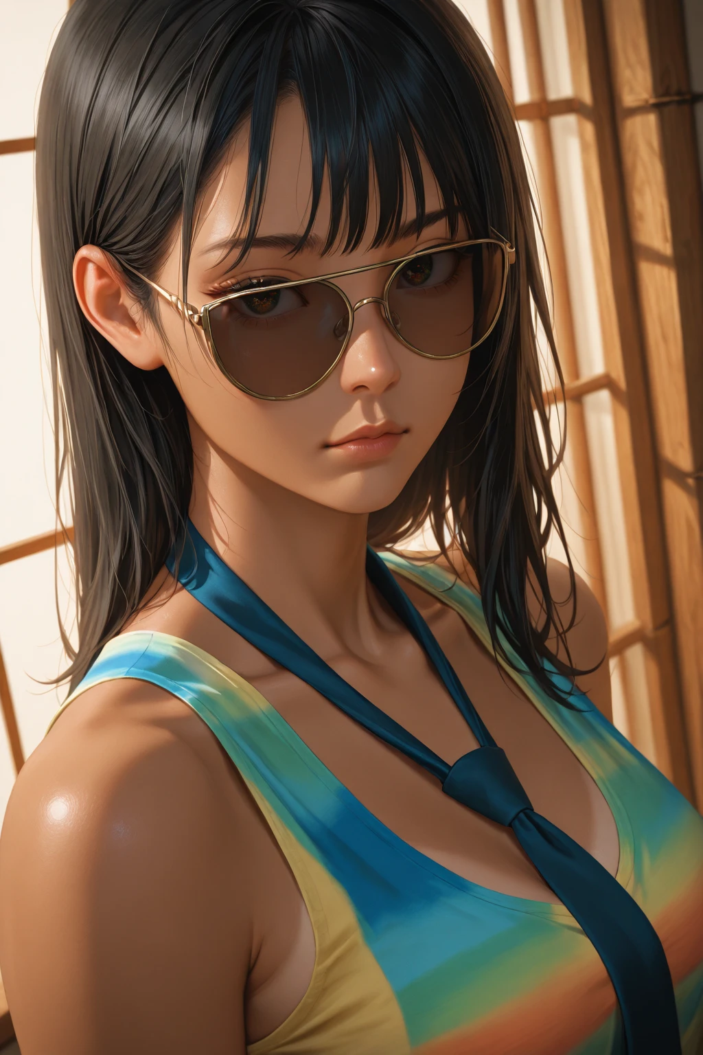 redraw: (blue bikini) (smaller size, breasts bigger than bikini, huge breasts in small bikini) (Big breasts sticking out of the bikini) ((very best quality) (hyper realistic texture) ((realista)) ((huge breasts >-- big breasts 2.50))