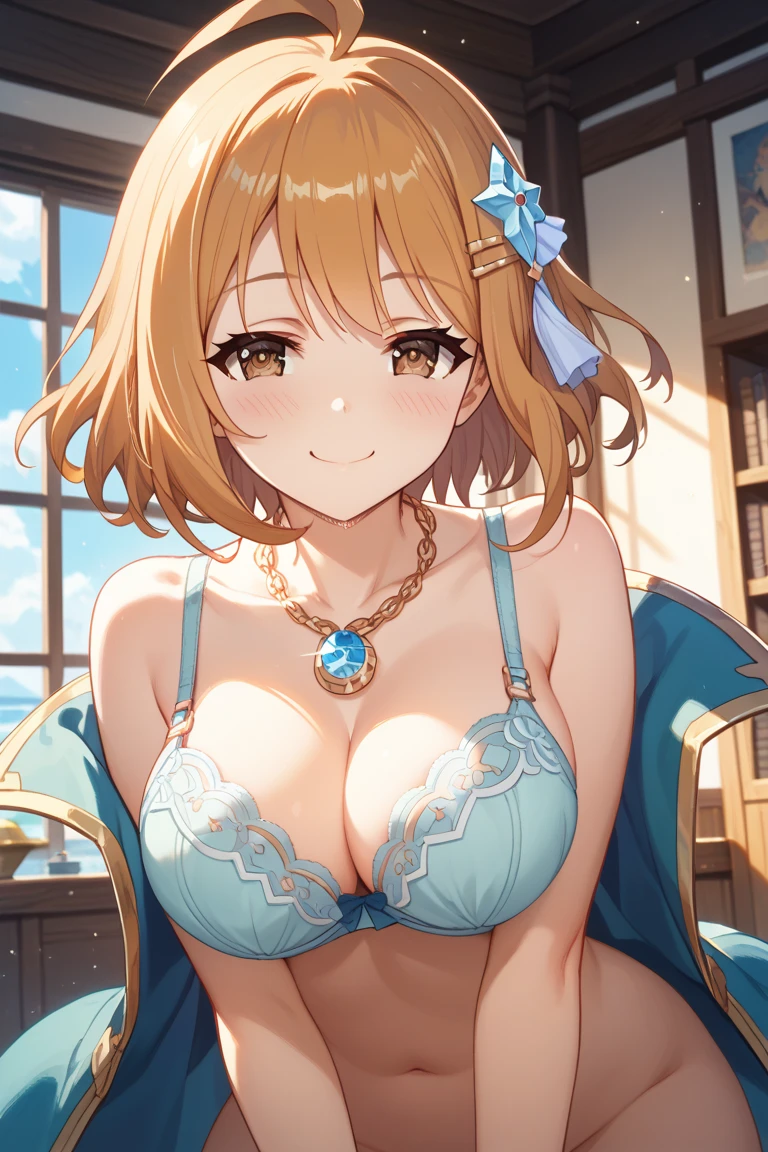 hight resolution, top-quality, ultra-quality, The ultra-detailliert, lighting like a movie、full of sweat、Wearing sweat、(((((sexy idolmaster cinderella girls))))))、、、(((My whole body is sweaty、after sex、show off your pussy、not wearing underwear、accurate anatomy、 on body、beautiful nipples)))、Obscene atmosphere、angry face、blush