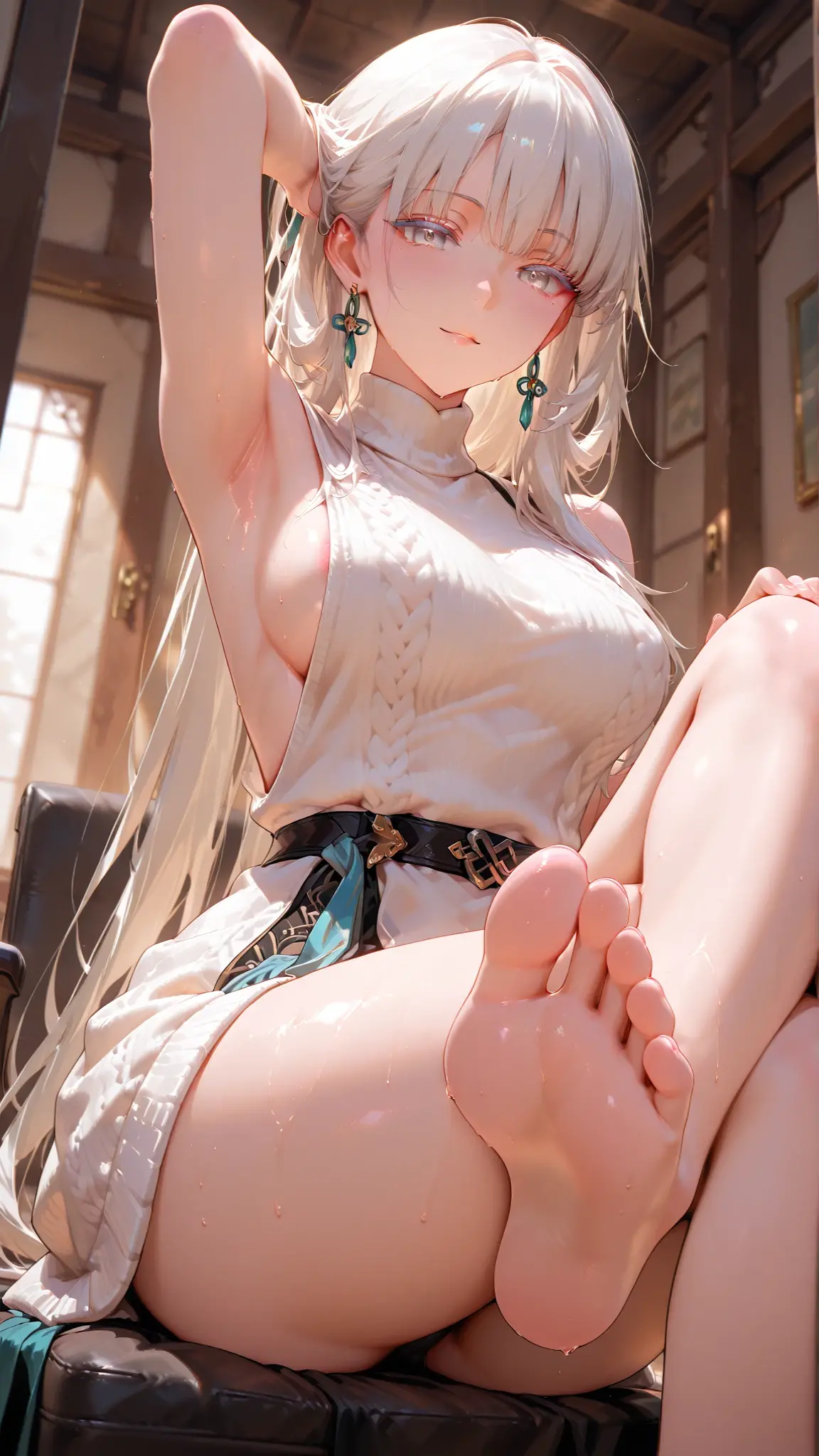 ulzang-6500-v1.1,(RAW photo:1.2), (Photorealistic:1.4), Beautiful Meticulous Girl, very detailed eyes and faces, Beautiful detailed eyes, absurderes, unbelievable Ridiculous, hugefilesize, ultra - detailed, A high resolution, The is very detailed,best qualtiy,tmasterpiece,kemomimi,(Having sex with a man),illustratio,The is very detailed,CG,unified,8k 壁纸,Amazing Cleavage,finely detailled,tmasterpiece,best qualtiy,The is very detailed的 CG unified 8k 壁纸,light in face,cinmatic lighting, 1girll, 16 years old,((pantyless)),(((dynamicposes))),(Camel toes),(A half body),((fullnude)),((Sit with your knees folded))