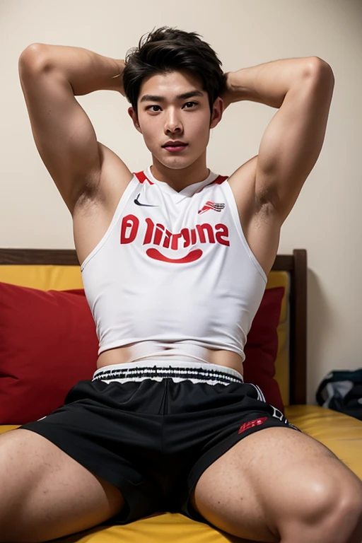 1 young handsome guy,20-22 years old,police officers,Interpol,Police Department,Handsome,musculous,hairy bodies,,(Fine eye 1:3),Black eyes,full bodyesbian , epic reality , epic photorealistic , ultra realism , photorealistic , only male , only boy , full length shot (fls) , wearing sexy micro string thong , arms up, handsome korean boy , (topless) , sex slave. ,bondage collar chain , standing , wide hips , wide pelvis , phat hips. , thick thighs , (warm tone photo) , very tight , (stocking garter) , snake eyes, thin lip. ( Buzz cut hairstyle )