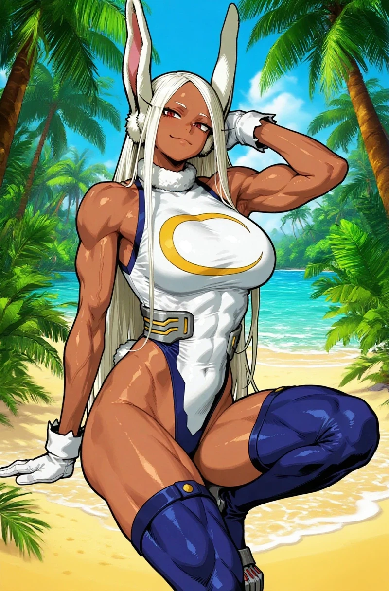 uploaded on e621, (((by fluff-kevlar, by Zackary911, by Kenket, by Kilinah, by fluff-kevlar))), solo female (((Amaterasu))), wear (((golden wristband and jewelry and golden bikini))), (detailed wolf Amaterasu), (detailed lighting),(detailed fur), (detailed breasts), (detailed skin), BREAK, ((standing at hotel suite outdoor swimming pool with plant on sunny day)), (cinematic lighting), ((detailed background)), ((depth of field)), (half body shadow), ((looking at viewer)), (low-angle view), ((three-quarter view)), [backlighting], [detailed ambient light], [gray natural lighting], [ambient light on the belly], [realistic proportions], [explicit content, adult, nsfw], [sharp focus], (questionable content), (shaded), (hi res), ((masterpiece)), long white hair, mom, mature woman, milf, half-closed, smug smile, looking at the viewer, ((abs))