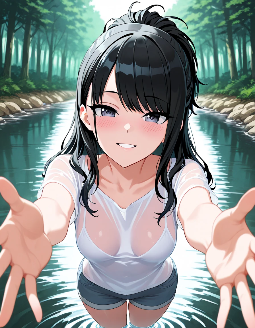 (Primary school students:1.2), (Girl:1.2), (8-year-old:1.5), Young girl, (Absurd, 8K, 4K, Tabletop, Extremely detailed:1.2), Highest quality, Perfect Anatomy,Perfect Face,Look forward,High humidity,(Chubby:1.2), shortness of breath,High humidity,humid, Black Hair, Hair ties, T-bag, hair band, Outdoor, hair ornaments, Twin tails, (Sweaty:1.2), (Wet:1.2), (rain:1.2), (Looking into the camera:1.2), (Oily skin:1.3), nude, Browsing Caution, In the city, on the road, Small breasts, Pink nipples, (Speech bubble:1.3), (Observe the audience:1.3), (Sharp eyes:1.2), (Two Girls facing each other:1.5), (She is stroking his penis right in front of me.:1.4), Kneel, (Handjob:1.5), orgasm, anger, Bad mood, Murderous Intent