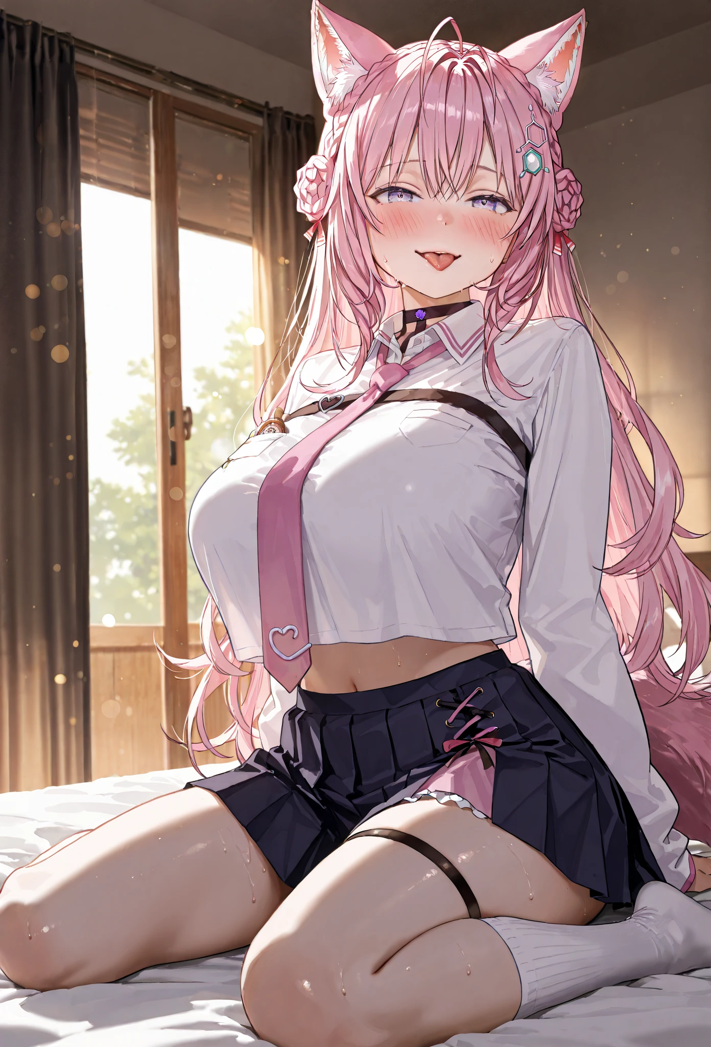 She lifts her skirt and shows her vagina.,big bust,big tits,cleavage,spread your legs,bed,wet clothes,Masturbating while rubbing her vagina with her hand,drooling,cleavage,Heart,long hair,blush,cleavage,cardigan,NSFW,leaking semen,dildo,:D,Sister rice bowl