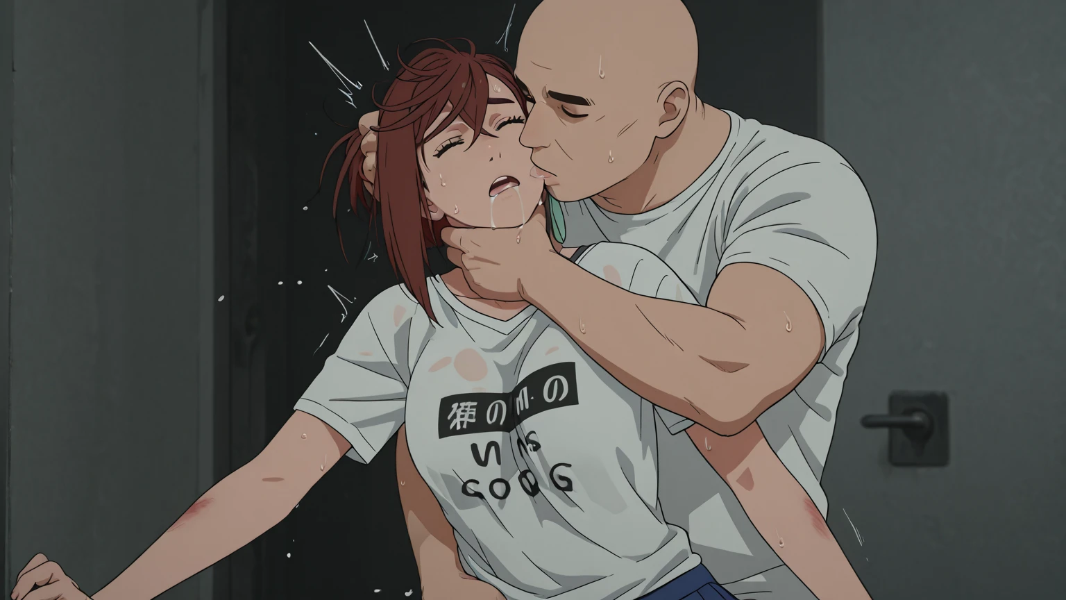 One girl、One Girl、Short、Younger、Lower school year、Baby Face、flat chest、supright straddle、hug、from side、vaginale,sex、There are a lot of tough looking yakuza in the background、gang rape、rape、Forcibly、At the yakuza office、Hardcore、Nipples、Gang Rape、fellatio、男のチンコをPussyに挿入、Pussy、Covered in semen、Watery eye、Marks of being beaten、Violence、Scared、Fashionable clothes、Half naked、Dynamic Angle、masterpiece、best quality、ultra-detail、My hair is messy、Trying to escape、Being stripped、scared、fear、Sweat、Sperm is dripping from the mouth、There&#39;s sperm in my hair、Violence、Yakuza、mafia
