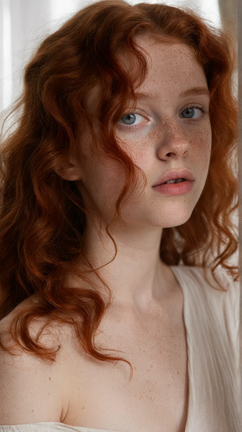 really pretty 18 years old girl. Redhead. Innocent face