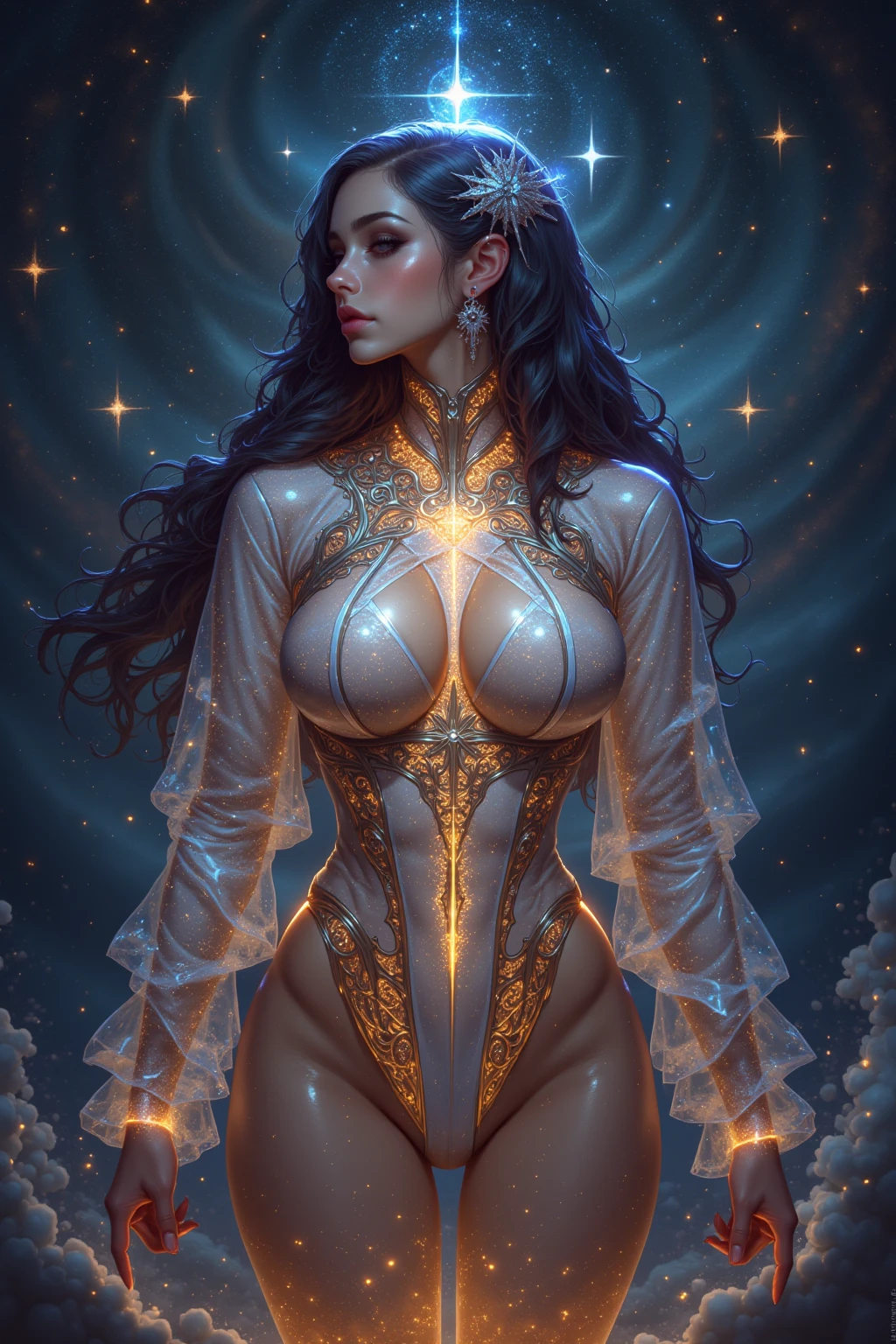 Thrilling dreams, ultra-realistic realism, abstracted, psychedelia, tmasterpiece,PsyAI, (tmasterpiece,best qualtiy:1.2),illustration,8k wallpaper,Dazzle,(Portals:1.1),(Otherworldly creatures:1.2),(magic energy:1.1),(floating debris:1.05),(glowing third eye:1.1), (strong lights:1.05), (illumination:1.05), (fantasy:1.15), (hyper realisitc:1.1), (mistic:1.05), (intriguing:1.05), (Ethereal:1.08), (mistic:1.1), (cosmic:1.05), (interdimensional:1.1), (unearthly:1.05), (spellbinding:1.1), (Unforgettable:1.05), (Fantasy art: 1.1),(number art:1.05),(magic realism:1.08),(Epic:1.1),(concept-art:1.05),(highly detailed:1.1),(cinematic ligh:1.05),(Real Breasts, nipples:1.2) , (full body, perfect vagina:1.2),(ultra-realistic realism:1.05),(mistic:1.05),(astounding:1.1),(andrey surnov:1.05),(mind bending:1.1),(big breasts enchanting:1.05),(nsfw:1.2) ,(Unbelievable:1.05),(otherworldly landscapes:1.1),(breath-taking:1.05 ), (incredulous:1.05), (portal opening:1.05)