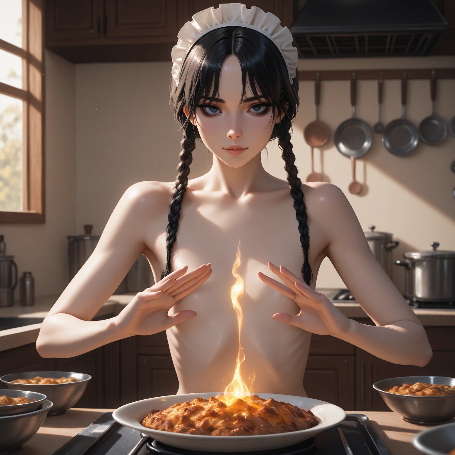top-quality,　​masterpiece,　upper body shot till mid thigh level, close up, from side, Male and female couple, boy and girl of equal height, standing in a desert at night, completely ?????, girl taken by surprise, (((?????, nsfw, bare skin))), long flowing black hair in waves, gold jewelry, necklace, earrings, (Boy hugging girl tightly from behind),  boy has crew cut hair, orgasmic expression, Without glasses, Revenge relationship, highly ??????, orgasmic expression, foreplay, squeezing breasts, assgrab, hand on breasts and ass, fondling, sweating, aftersex