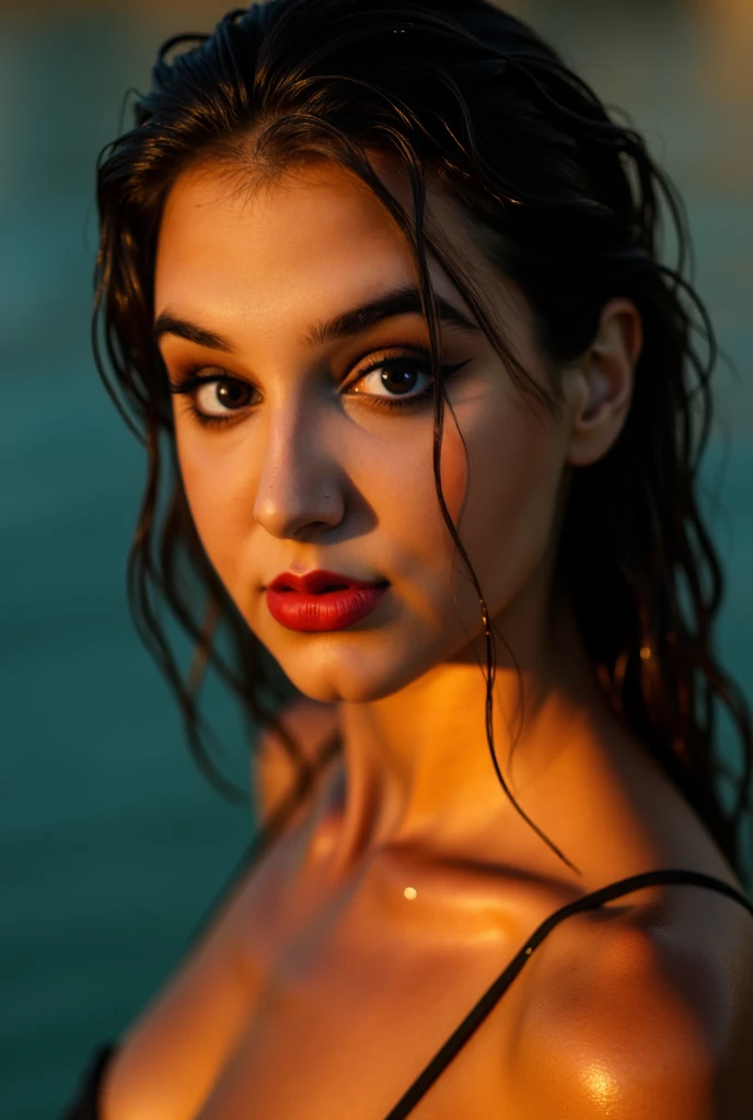 (photo of a gorgeous woman), (professional photography), (beautiful hair), (underwater), (as a mermaid), detailed face, detailed eyes, (portrait), masterpiece, best quality, (eye contact), (looking at the viewer), centred, (shot from front),  ((soft even lighting)), well lit, blurred_backgound, bokeh, proportional,   <lora:Shirley_Setia-10:0.85>