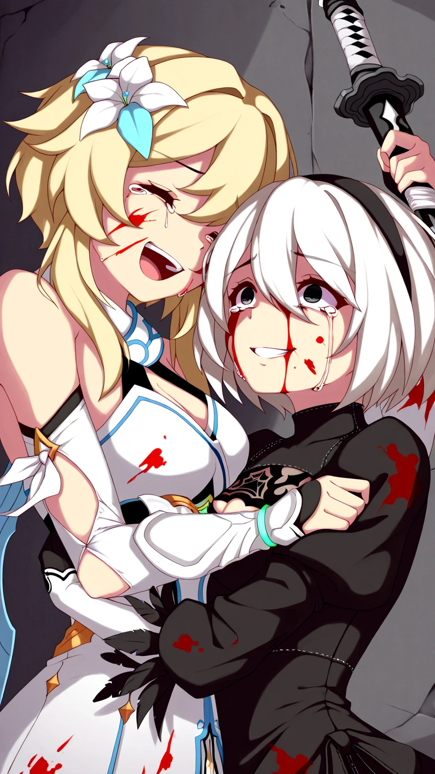 2b face ahegao 