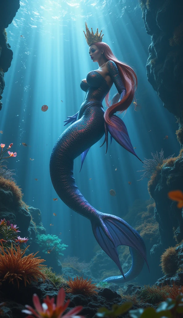 fish scales blend with skin, mermaid scales growing