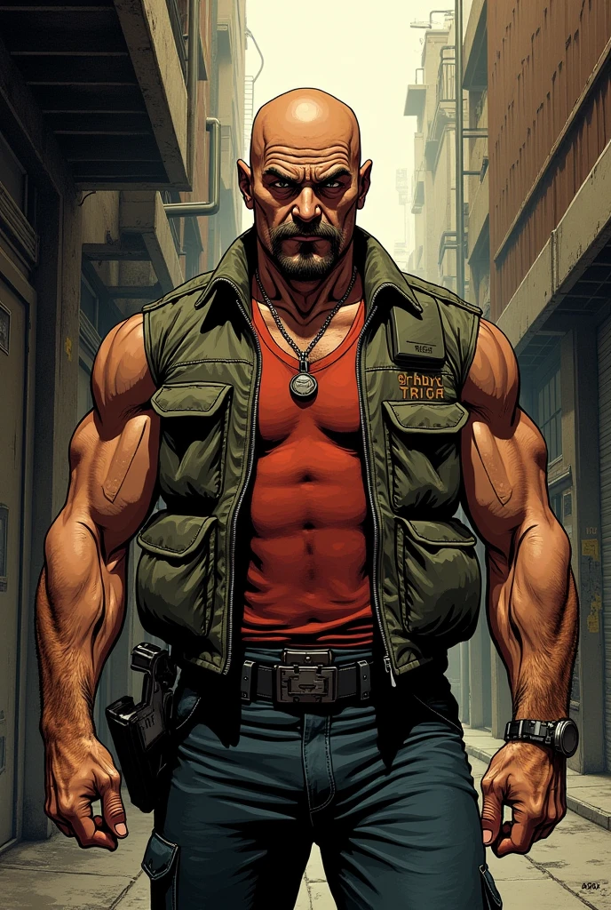 Mario gaming character as a man fighting angrily with bad man