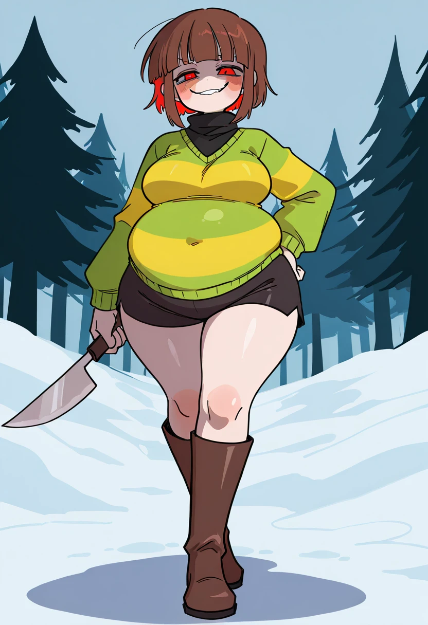 (masterpiece:1.2, best quality), (highly detailed:1.3), 1girl, 18yo girl, blond, (white panties), (red hoodie), backpack, walking in the forest, from behind, dark, spooky, ass view