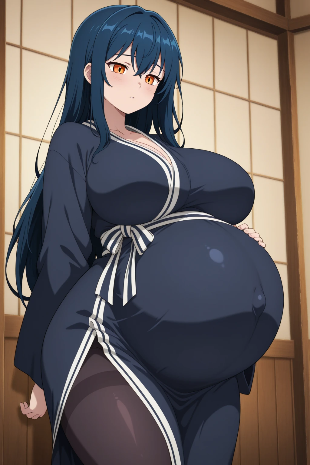 Black hair,Big Baby Bump pregnant, white bra and underwear , Big , nipple, cum, Big Blue Balloons,16 years girl, Big pregnant Belly, Big Pregnant girl, Largest Belly of Pregnant, Huge Pregnancy, background hotel room,Huge 9 months Pregnancy Belly,huge belly expansion, huge belly girl, yellow eyes, Big