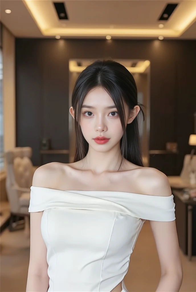 A 25-year-old Chinese beauty，Surrounded by 8 handsome guys，16K HD resolution，In the villa