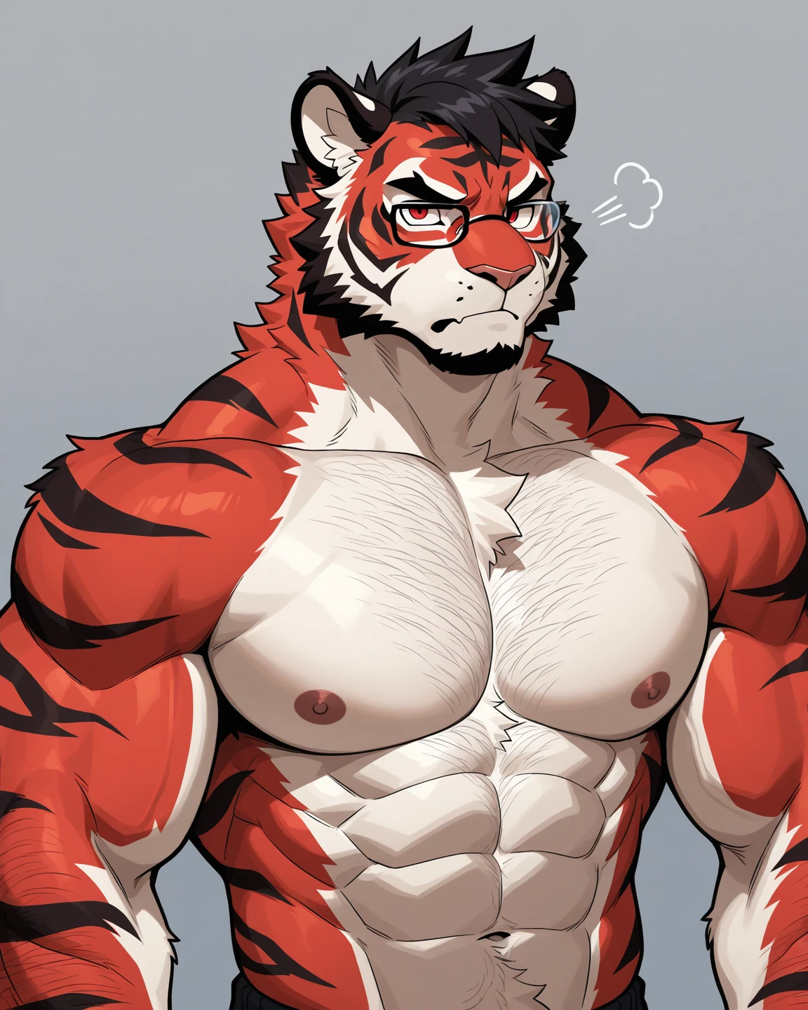 Pokemon,Incineroar,furry,tiger,Feline,male,adult,alone,4K,HD quality,best quality,looking at the audience,,Upper body exposed,,bare chest,chest muscles, pink nipples, Six-pack abs, biceps, 弯曲biceps,Furry tail anatomically correct,Delicate fur,pride,soft shadow,Majestic detailed face,High quality eyes,blue eyes,orange eyes,Sharp eyes,Grandiose,brave,,Confident smile,Strong,mature,underwear,Blue sky and white clouds,Room,window,