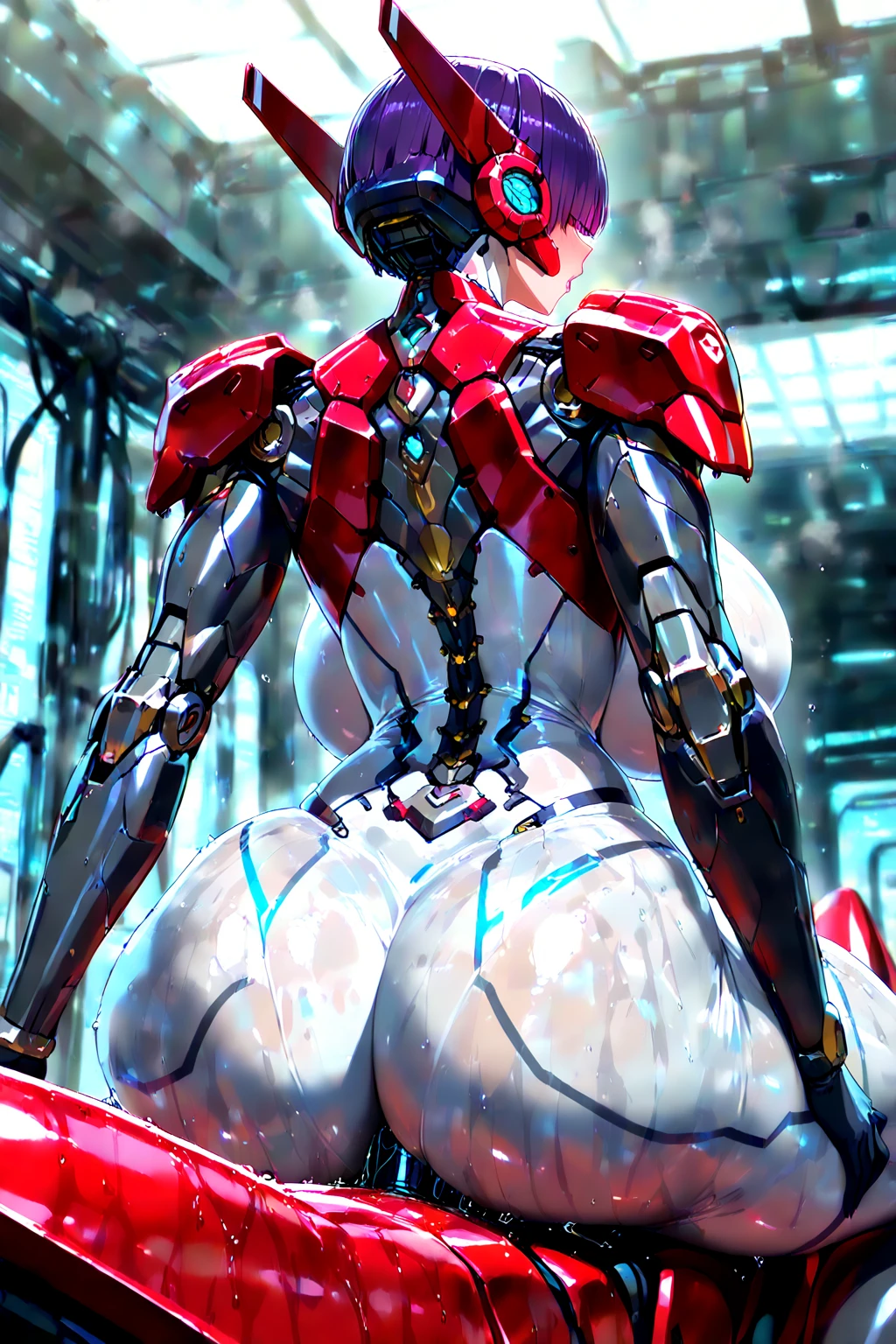 （masterpiece、8K、Ultra-delicate、hight resolution），(((multiple Female Ultraman:1.2))),side by side，(((No muscles，large Boob)))，(her head is tapering,The body is made of red and silver，pink armor,The arms present a streamlined design，On the chest there is a round calculator，Looks tall and thin，The overall shape is streamlined、Modern)，posed for photo，city backgroung details,NSFW,Cameltoe,(Dynamic victory Pose:1.2),from below,ass focus,the morning sun,(Erect clitoris:1.3),((Open pussy:1.5)),((wet pussy:1.2)),(silver high ponytail:1.1),Crying face,((from behind:1.2)),((ass)),((all-fours:1.2)),(Raise your buttocks high:1.2)、(muscular legs:1.3),(kowtow:1.2),spread buttocks,cum