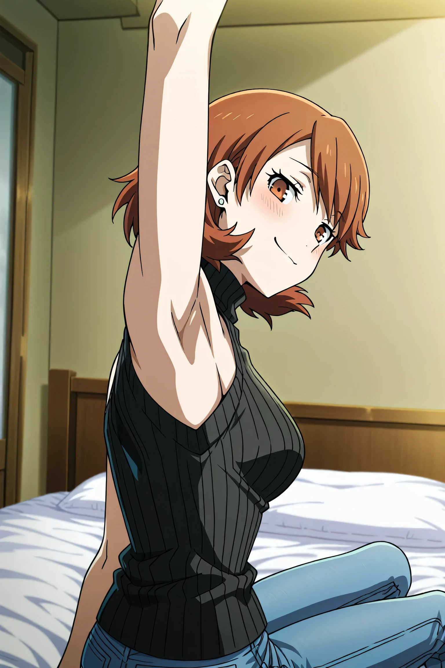 Shibuya Kanon, (((Lying in bed:1.3))), (Lying in bed:1.3)), High quality, (8K, Raw, Highest quality, Masterpiece rating:1.2), Ultra high quality, High quality, High standard quality, Top quality, Full legs and hands, Full fingers, High resolution, - (White panties), (White bra), Lying on back, White skin, (Slim figure:1.2)), (((Medium breasts:1.3))), (((Thin thighs:))) 1. 3))), (((Girl's Room:1.4)), Bed, (White Background))), Blake,  Model, (Cute Face, Detailed Face), Detailed Photo of Beautiful Face, Young Handsome Girl, Real:, Perfect Skin, Bokeh, Stunning Facial Expressions, Restless Emotions, Gorgeous, Cute, Detailed Beautiful Face and Eyes, (Blue Eyes)), (Audrey Hepburn), ((Very Cute and Beautiful Japanese Woman)), (17 Years Old), Blake, Fine and Beautiful Skin and Cleavage, (Cute Type), (Blonde Hair), (J-Pop Idol), (Thighs), (Depth of Field), Soft Light, Sparkly Lenses Staring at the Viewer, (Droopy Eyes), Straight Teeth, Shy Smile, Floating Hair, Blue Eyes, Blake Movie Scene, Cinematic Full Color, 4K, 8K, 16K Lace, raw photo, must-have movie, professional color grade, professional photo, school girl, soft and clean focus, realistic lighting and shading, (very delicate and beautiful artistic), elegant, active angle, dynamic pose break, bright blue eyes, beautiful eyes, princess eyes, (not big eyes), (slender), (upper midriff: 0.95), (thin waist: 1.15), (beautiful girl details), open lips, red lips, full makeup face, (glowing skin), (perfect female body), (total length: 1. Perfect anatomy, perfect proportions, beautiful Korean actress face, very cute and beautiful Japanese actress face), (blush)