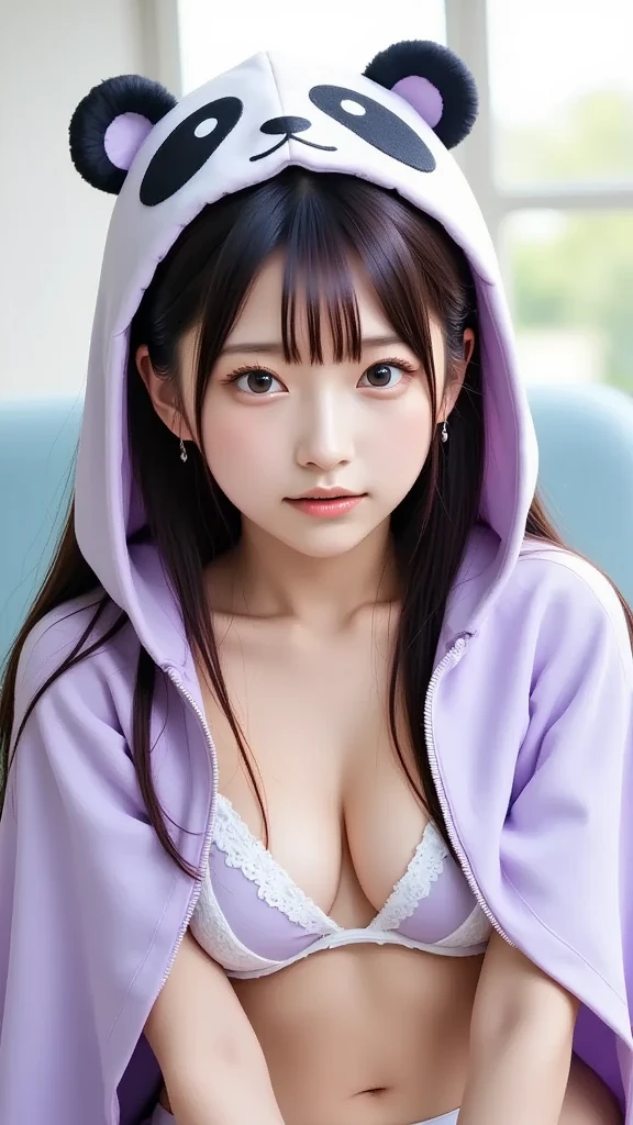 (1girl:1.3), Masterpiece, Best quality, amazing beauty, 4K, absurdres, finely detail, super detailed eye, perfect anatomy, official art, cinematic lighting, BREAK, garden, silky long hair, black hair, super shiny detailed black eye, Looking at Viewer(camera), full lips, pink lips, Laughing, BREAK , huge breasts, white skin, full body, from front, BREAK , (hoodie:1.2), (Cleavage is visible:1.2), BREAK,()