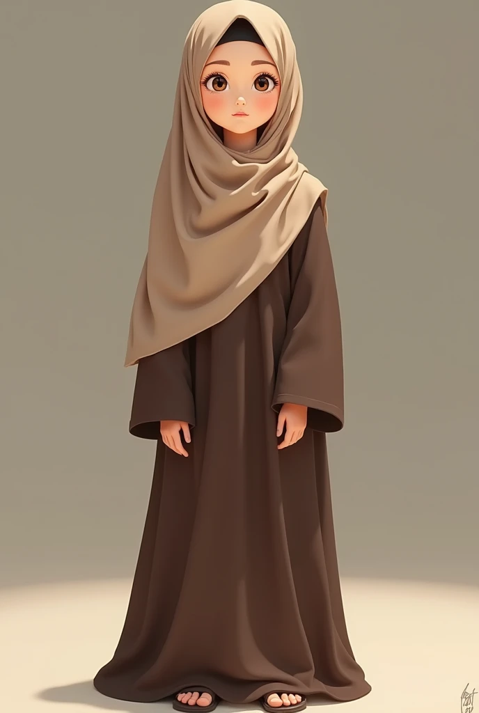 beautiful Islamic boarding school girl