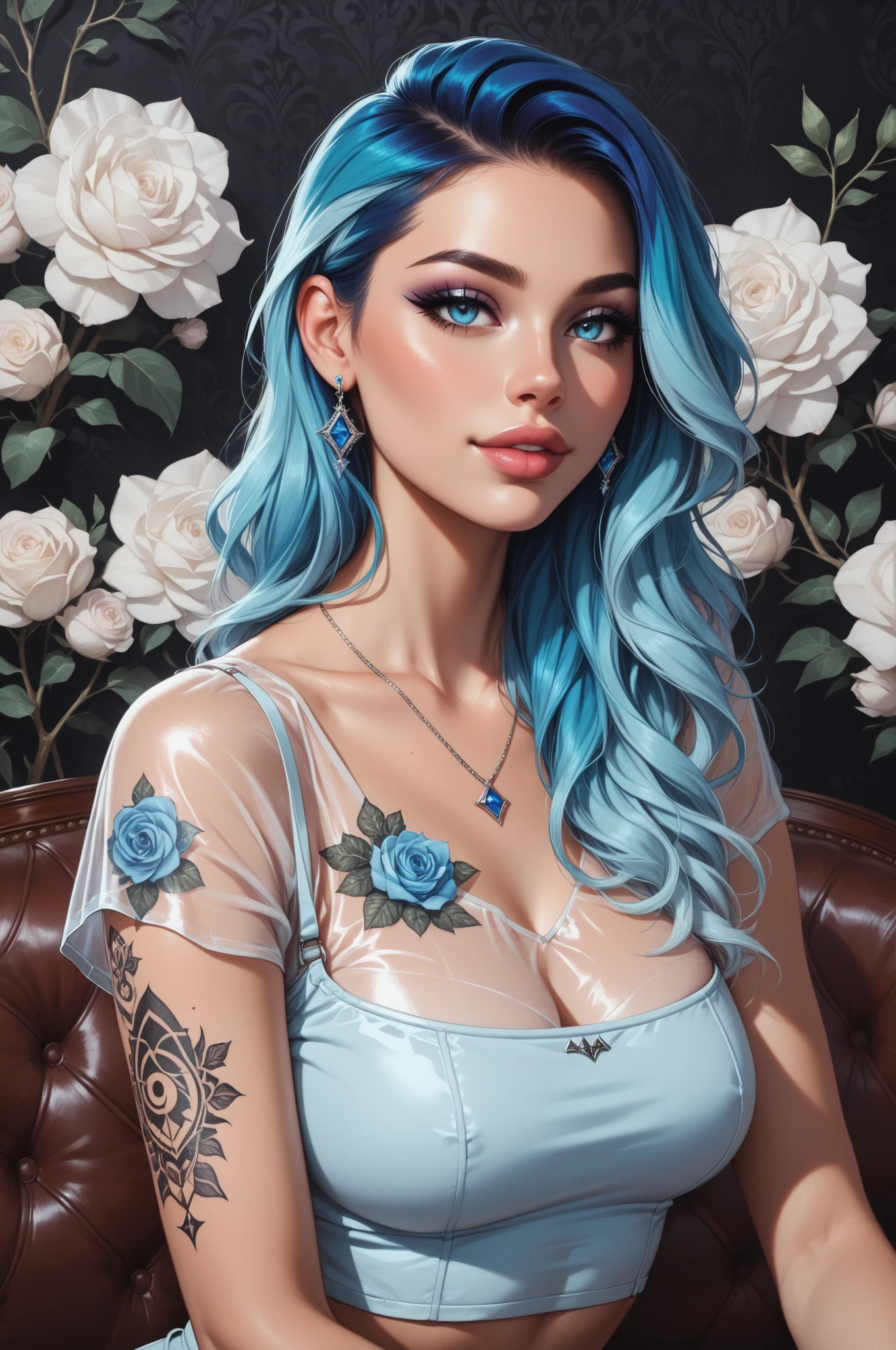 background, mixed language_text, Japanese letters in graphite, ::((melhor qualidade)), ((obra-prima)), (muito detalhado:1.3)photo, sticker banksy art,demi rose , freedom, soul, digital illustration, comic style, perfect anatomy::((melhor qualidade)), ((obra-prima)), (muito detalhado:1.3)photo, sticker banksy art,demi rose , freedom, soul, digital illustration, comic style, perfect anatomy, centered, approaching perfection, dynamic, highly detailed, watercolor painting, artstation, concept art, smooth, sharp focus, illustration, art by carne griffiths and wadim kashin,,alone anime girl with a medium lenght pose and cute clothes, l hair long red, heterochromia, perfect anatomy, ::style joe madureira comic stiyle ::2.9 (masterpiece:1.2, best quality), (finely detailed beautiful eyes: 1.2), ((1girl very beautiful woman big breast )), ((solo)), (red eyes:1.4), (finely detailed eyes and detailed face:1.3),), (with jeans and a white t-shirt or dress:1.3), (beautiful and clear background:1.2), (extremely detailed cg, ultra-detailed, best shadow:1.1), ((depth of field)), ((watercolor)), large breasts, bare shoulders, flowers and petals, beautiful concept illustration , (white background:0.5), (illustration :1.1), (extremely fine and beautiful:1.1), (perfect details:1.1), masterpiece, high quality, highres, detail enhancement, 8k, hd, masterpiece, best quality, high quality, highres, detail enhancement