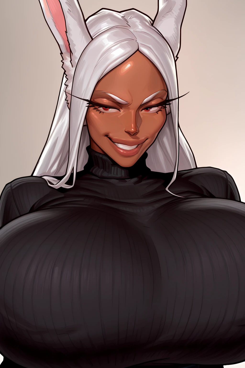 uploaded e621, score_9, score_8_up, score_7_up, score_6_up, score_5_up, score_4_up, rating_safe, smooth, source_furry, {realistic}, mirajane, seductive babe pissing, DARK SKIN, countershading, huge breasts, thick armpit hair, she is pissing {{{ very very long silky thick dense white hair, thick armpit hair , she is pissing}}}, revealing clothes, cleavage, black nipples , black gothic lips, hazel eyes, wide hips, extra thicc, she is pissing