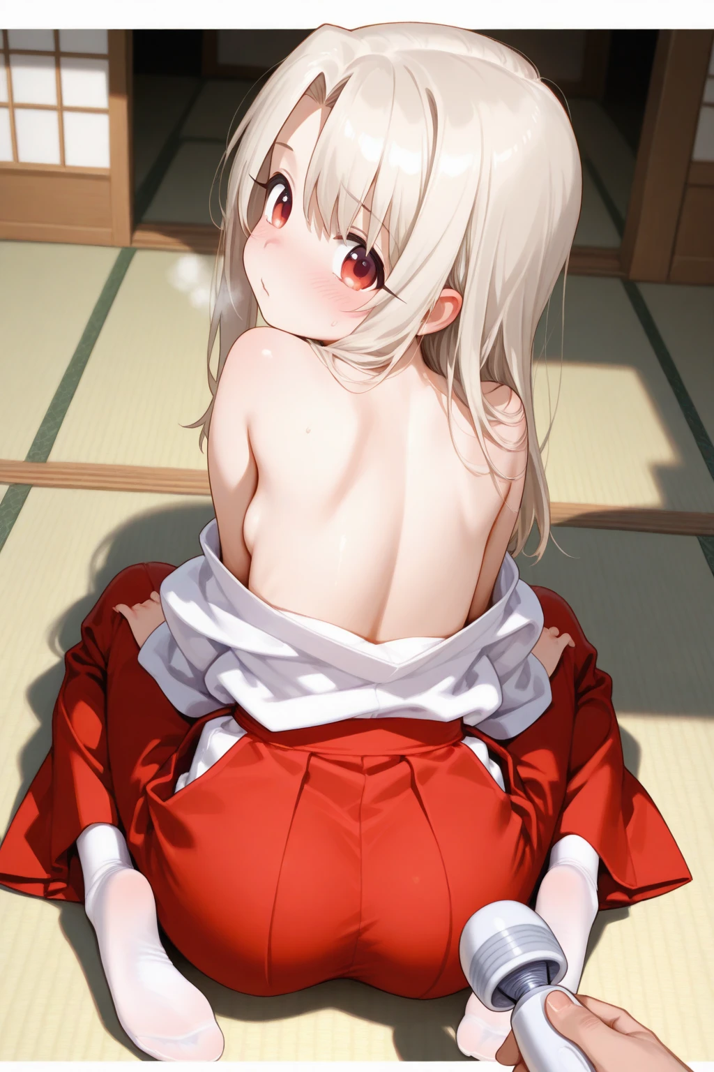 (score_9,score_8_up,score_7_up,score_6_up,score_5_up,score_4_up, source_anime:1.3), anime, (realistic, vivid colors:1.1), <lora:add-detail-xl:-0.5>, 1girl, (Yin_DDB:1.3), exposed breasts, large areolas, puffy nipples, high platform heels, medium size breasts, silver hair, pink eyes, (christmas dress:1.1), (1boy, full nelson position, vagina, shiny skin:1.2), cum, orgasm, black choker, ponytail, (on christmas market, sunshine, sunlight, faceless crowd, detailed background:1.1), <lora:Yin_DDB_v10:0.85>, <lora:aesthetic_anime_v1s:1.2>