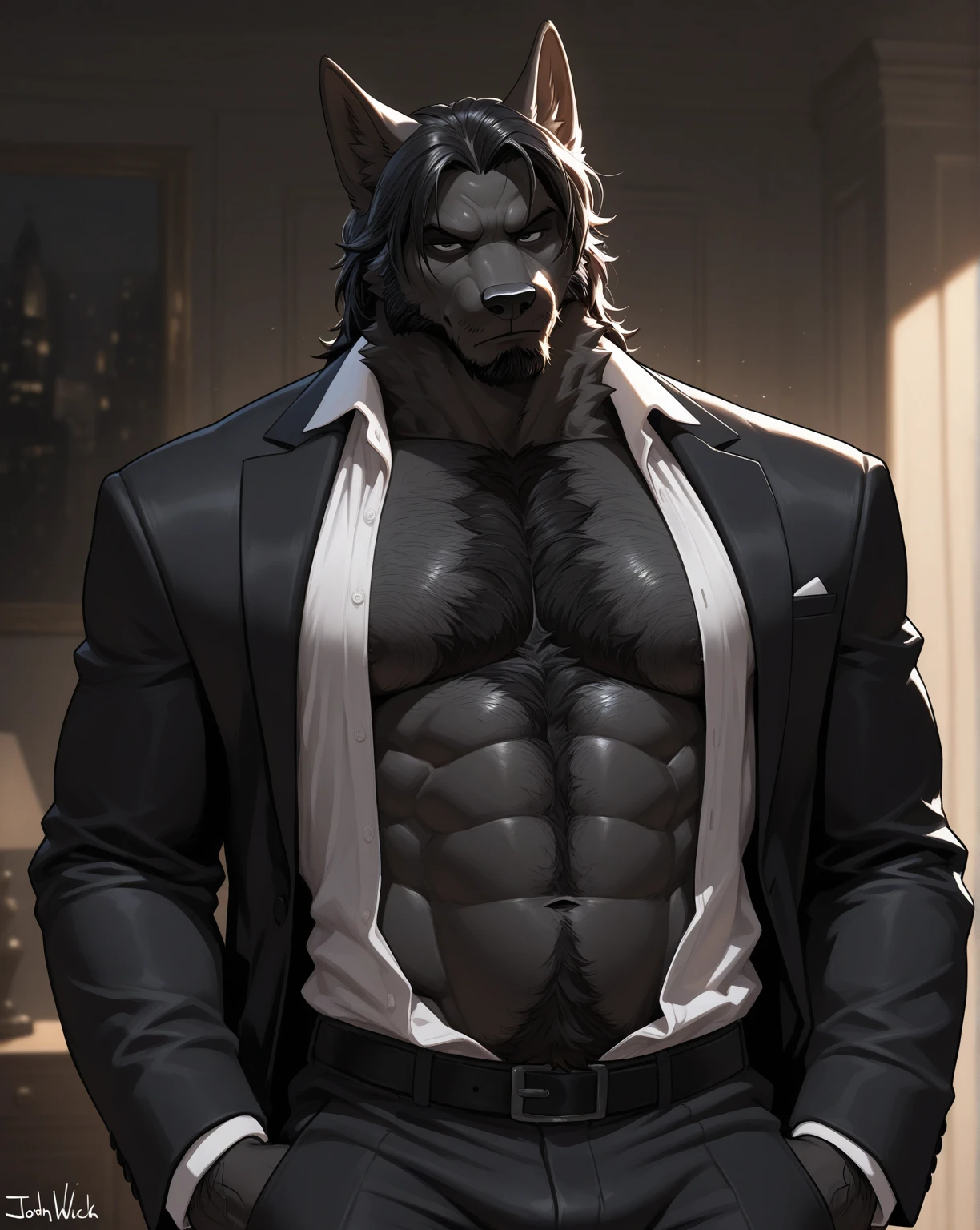 (((demon))), anthro, full body shot, big horns, (((open shirt))), ((short pants)), showing pecs, male, solo, (black body), adult, muscular abs, ((huge pecs)), ((nipples)), high details, beautiful eyes, white eyes, detailed eyes, older, flexing huge biceps, detailed muscles, (gothic castle), detailed face, smiling, (happy face), looking at viewer, bodybuilder body, huge muscles, hunk, beefy by bruteandbrawn, by raccoon21, by personalami, by chunie, by kenket, (intricate, high detail, film photography, soft focus, RAW candid cinema, photorealism, realistic, photorealistic, analog style, subsurface scattering, masterpiece, best quality, ultra realistic, 8k)